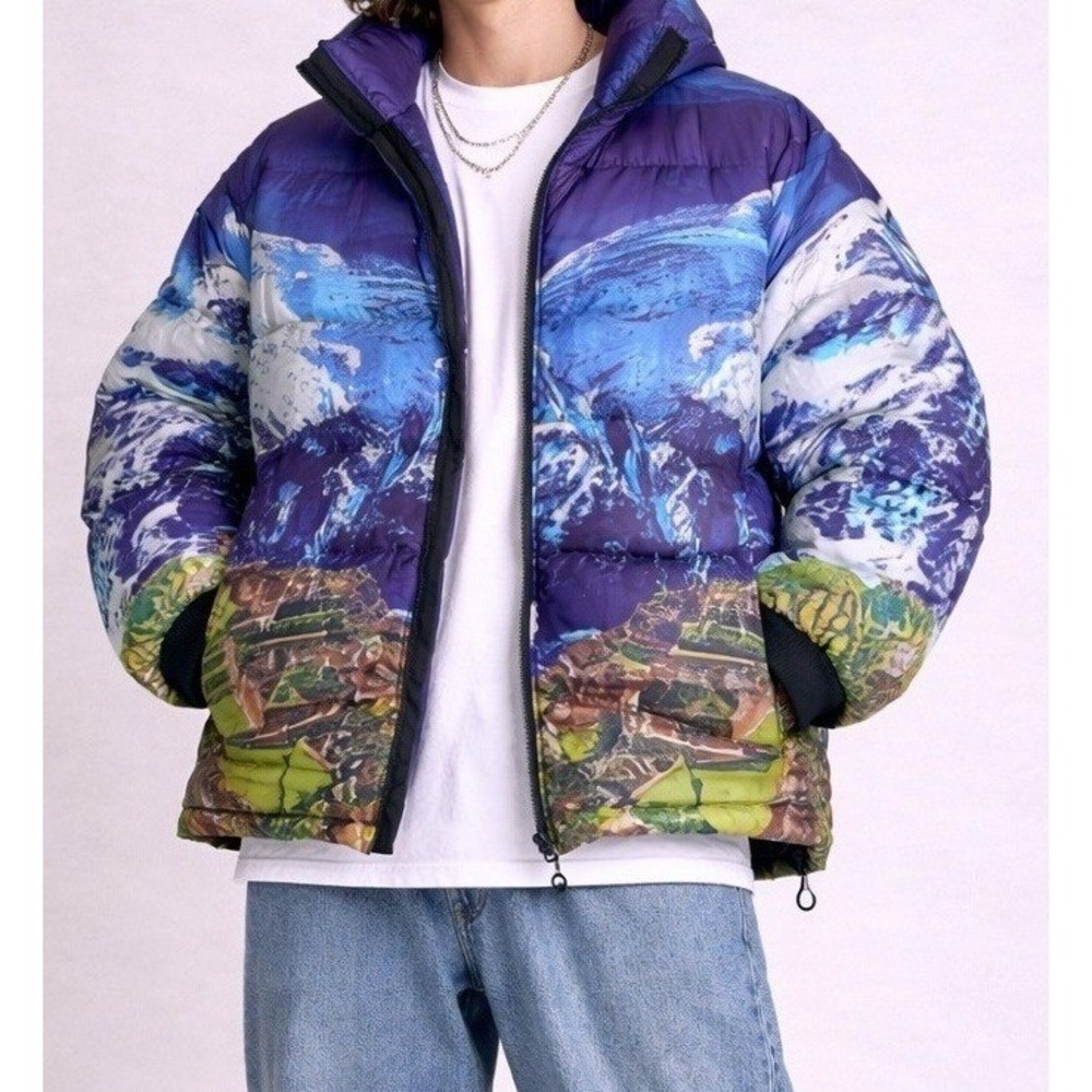 Paper Planes Puffer Coat Men‎ 2X Oversized Streetwear Skater